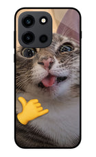 Silly Cat Call OnePlus Nord 6 Metal Case Back Cover by Casekaro