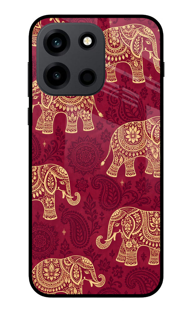 Maroon Elephant OnePlus Nord 6 Metal Case Back Cover by Casekaro