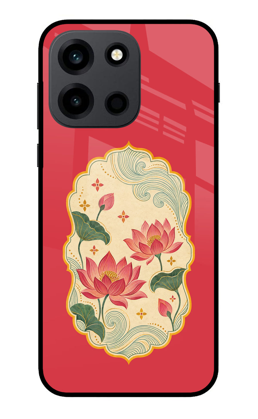 Pink Lotus OnePlus Nord 6 Back Cover, Metal case