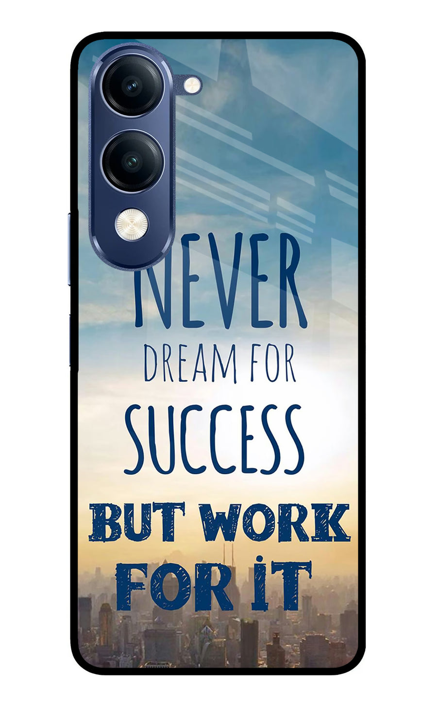 Never Dream For Success But Work For It Vivo T4 Lite 5G Back Cover, Metal case
