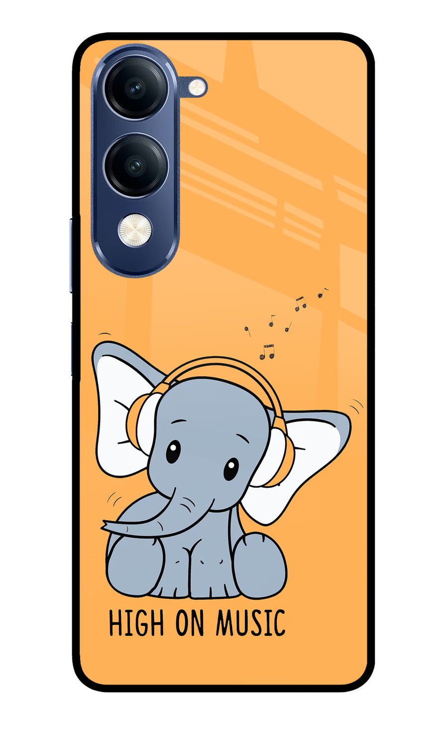 High On Music Vivo T4 Lite 5G Back Cover, Metal case