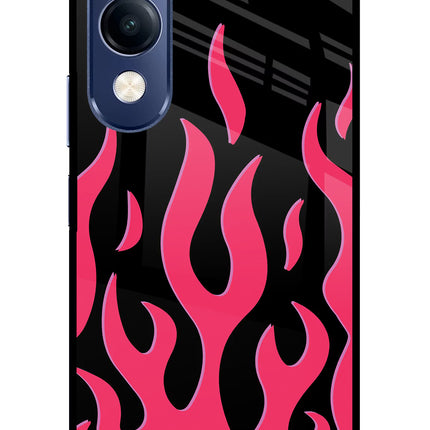 Fire Flames Vivo T4 Lite 5G Metal Case Back Cover by Casekaro