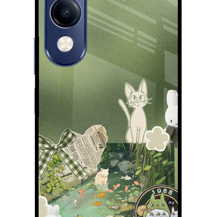 Aesthetic anime Vivo T4 Lite 5G Metal Case Back Cover by Casekaro