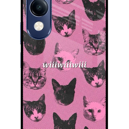 Pink Cats Vivo T4 Lite 5G Metal Case Back Cover by Casekaro
