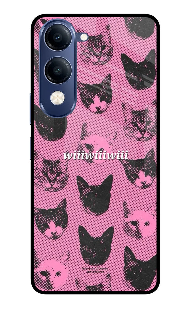 Pink Cats Vivo T4 Lite 5G Metal Case Back Cover by Casekaro