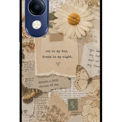 Vintage case Vivo T4 Lite 5G Metal Case Back Cover by Casekaro