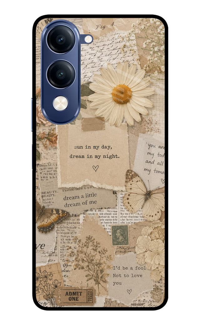 Vintage case Vivo T4 Lite 5G Metal Case Back Cover by Casekaro