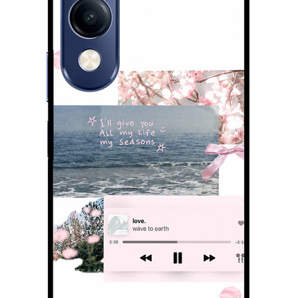 Wave to earth Vivo T4 Lite 5G Metal Case Back Cover by Casekaro