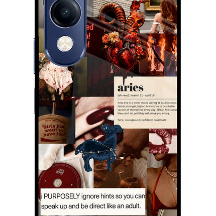 Zodiac Aries Vivo T4 Lite 5G Metal Case Back Cover by Casekaro