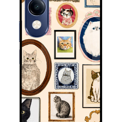 Mirror Cats Vivo T4 Lite 5G Metal Case Back Cover by Casekaro