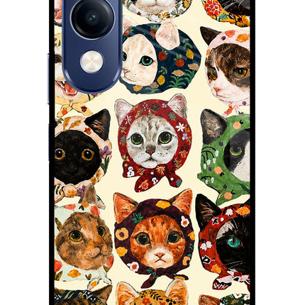 Cool Cat Vivo T4 Lite 5G Metal Case Back Cover by Casekaro