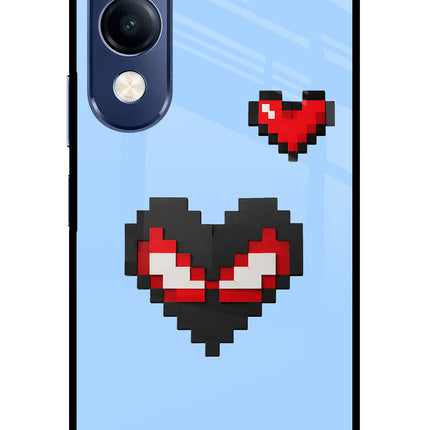 Peter Heart Vivo T4 Lite 5G Metal Case Back Cover by Casekaro