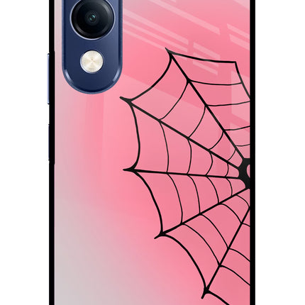 Pink Web Vivo T4 Lite 5G Metal Case Back Cover by Casekaro