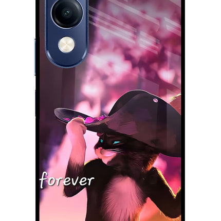 Forever Cat Vivo T4 Lite 5G Metal Case Back Cover by Casekaro