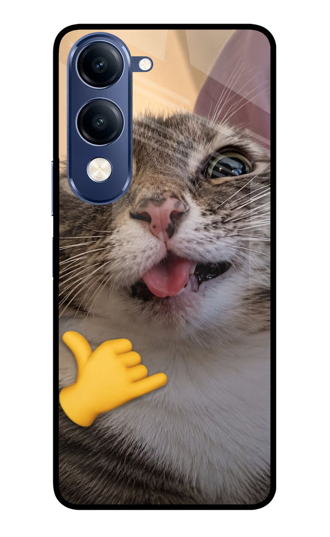 Silly Cat Call Vivo T4 Lite 5G Metal Case Back Cover by Casekaro