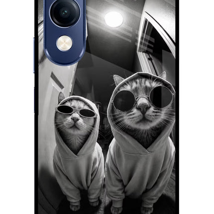 Hood Cats Vivo T4 Lite 5G Metal Case Back Cover by Casekaro