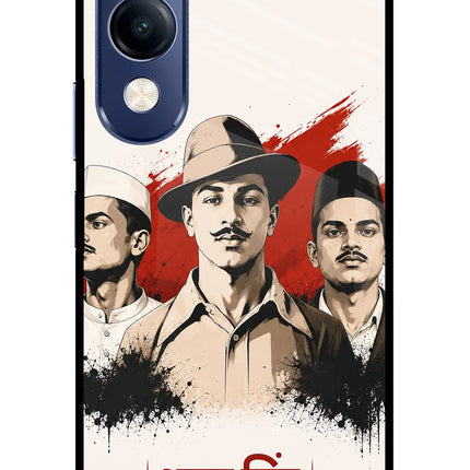 Bhagat Singh Trio Vivo T4 Lite 5G Metal Case Back Cover by Casekaro