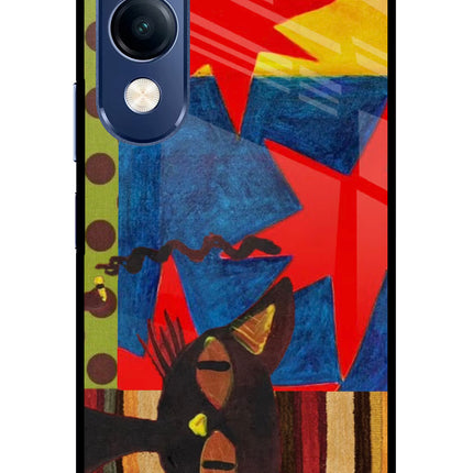 Pop Cat Vivo T4 Lite 5G Metal Case Back Cover by Casekaro
