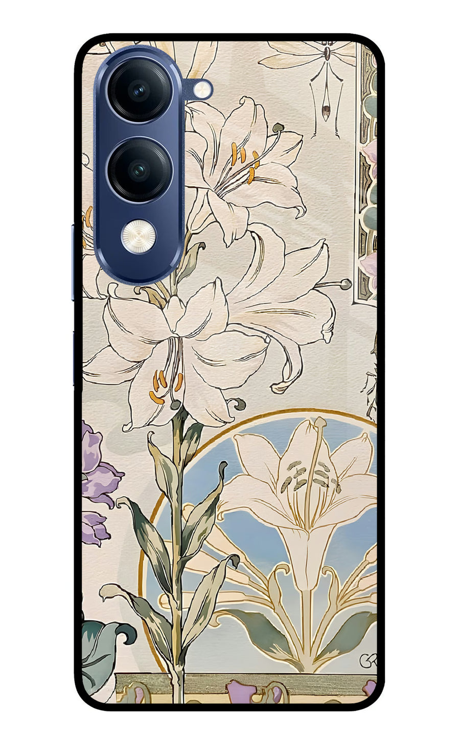 White Lily Vivo T4 Lite 5G Back Cover, Metal case
