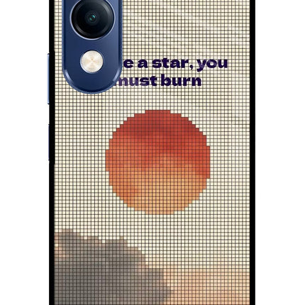 Pixel Sun Vivo T4 Lite 5G Metal Case Back Cover by Casekaro