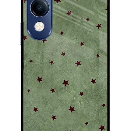 Green Stars Vivo T4 Lite 5G Metal Case Back Cover by Casekaro
