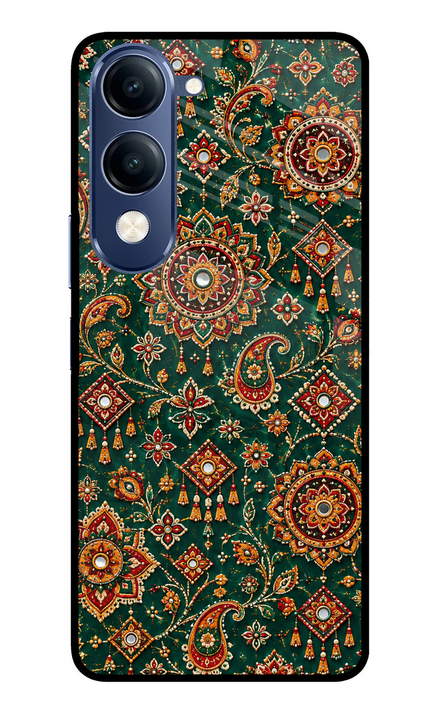 Green Pataka Vivo T4 Lite 5G Back Cover, Metal case