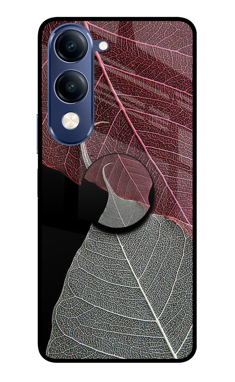 Leaf Pattern Vivo T4 Lite 5G Pop Case, Metal case