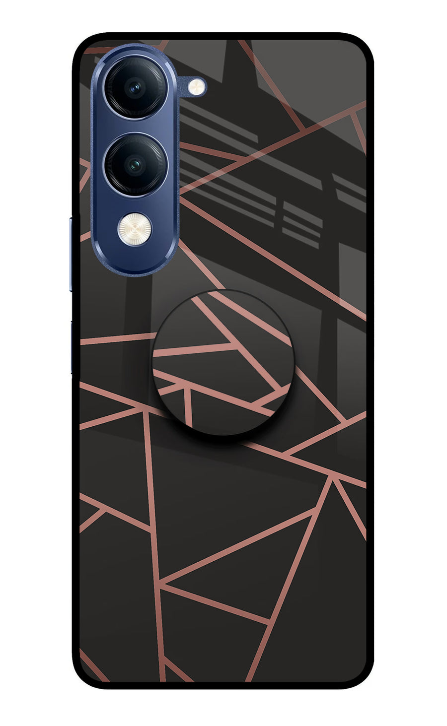 Geometric Pattern Vivo T4 Lite 5G Pop Case, Metal case