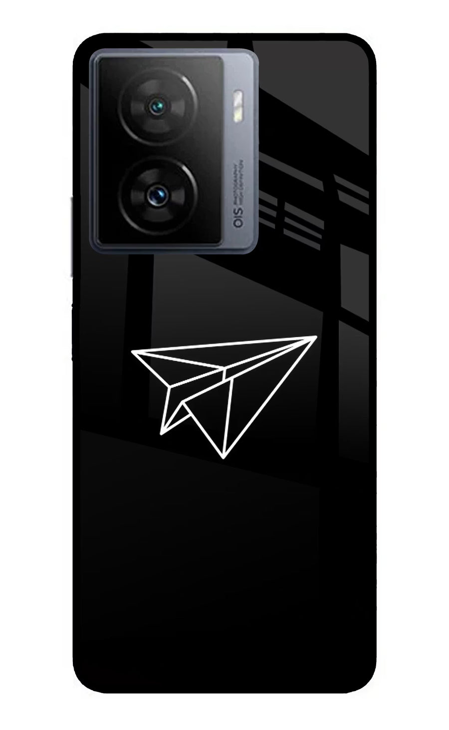 Paper Plane White iQOO Z7s 5G Back Cover, Metal case
