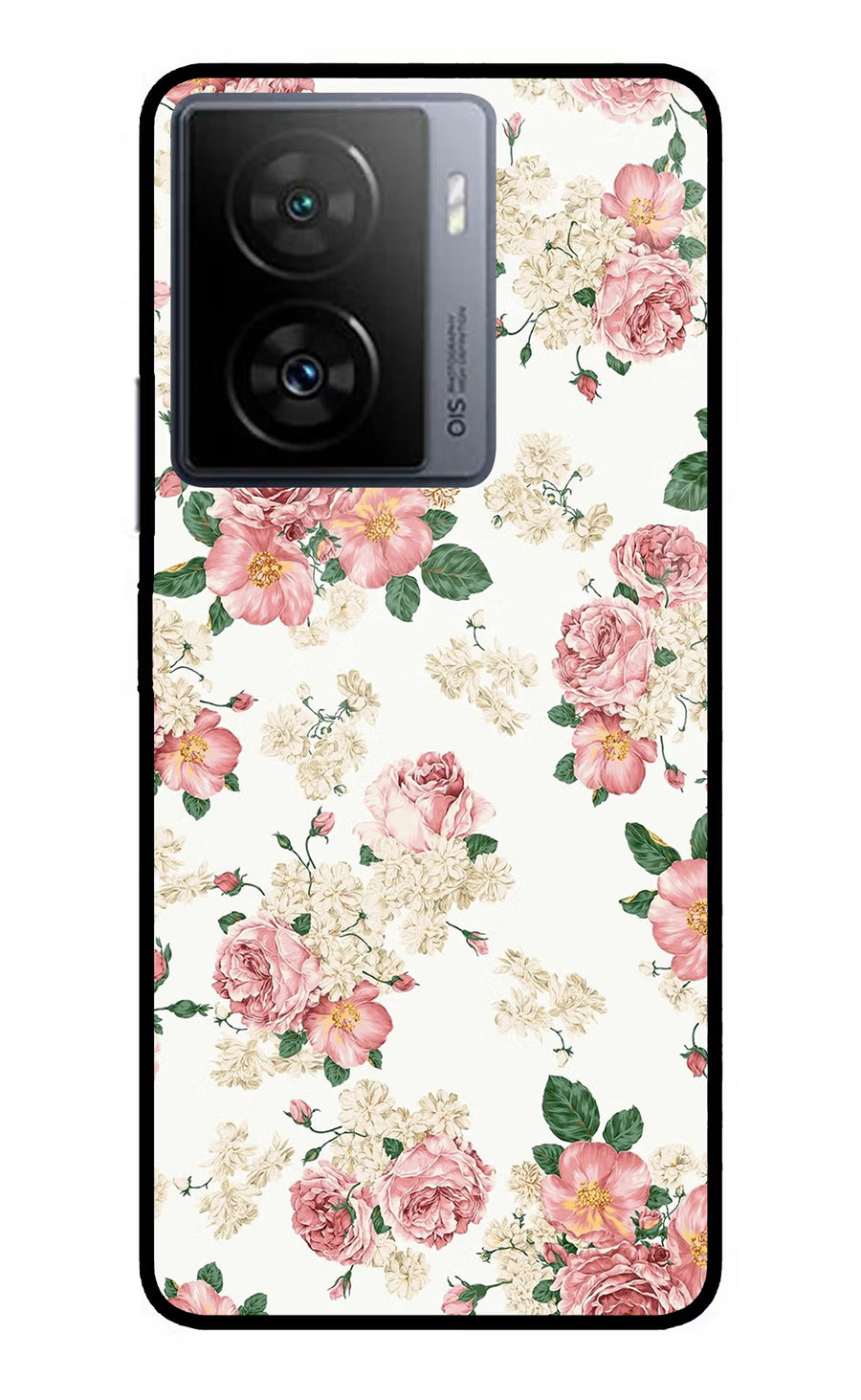 Flowers iQOO Z7s 5G Back Cover, Metal case