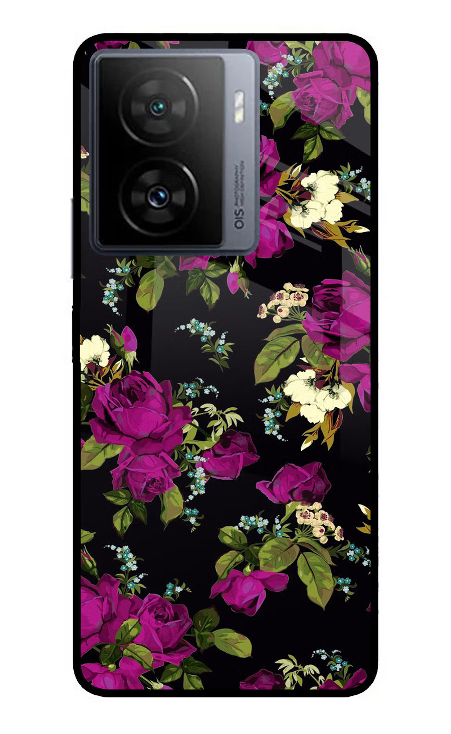 Flowers iQOO Z7s 5G Back Cover, Metal case