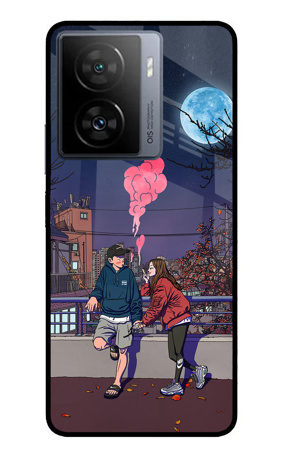Chilling Couple iQOO Z7s 5G Back Cover, Metal case
