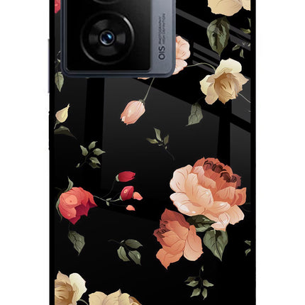 Flowers iQOO Z7s 5G Metal Case Back Cover by Casekaro