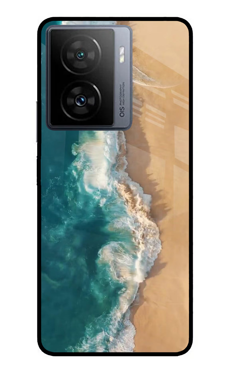 Ocean Beach iQOO Z7s 5G Back Cover, Metal case
