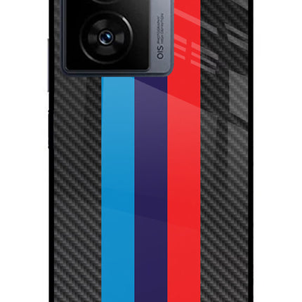 BMW Stripes Pattern iQOO Z7s 5G Metal Case Back Cover by Casekaro