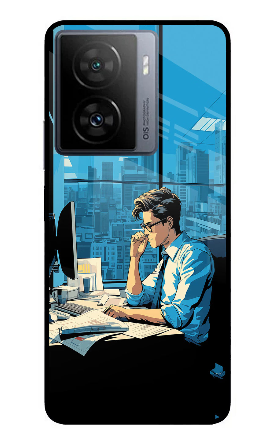 Focused Hustler (AI Generated) iQOO Z7s 5G Back Cover, Metal case