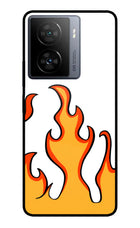 Fired Up – White iQOO Z7s 5G Metal Case Back Cover by Casekaro