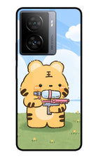 Tiger Treat iQOO Z7s 5G Metal Case Back Cover by Casekaro