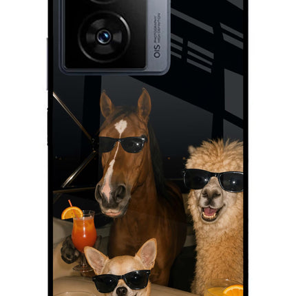 Party Squad iQOO Z7s 5G Metal Case Back Cover by Casekaro