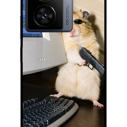 Hacker Hamster iQOO Z7s 5G Metal Case Back Cover by Casekaro