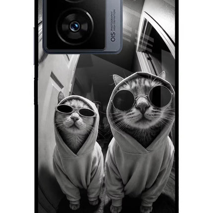Hood Cats iQOO Z7s 5G Metal Case Back Cover by Casekaro