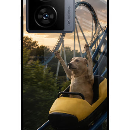 Rollercoaster Dog iQOO Z7s 5G Metal Case Back Cover by Casekaro