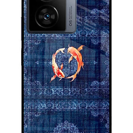 Koi Blue iQOO Z7s 5G Metal Case Back Cover by Casekaro