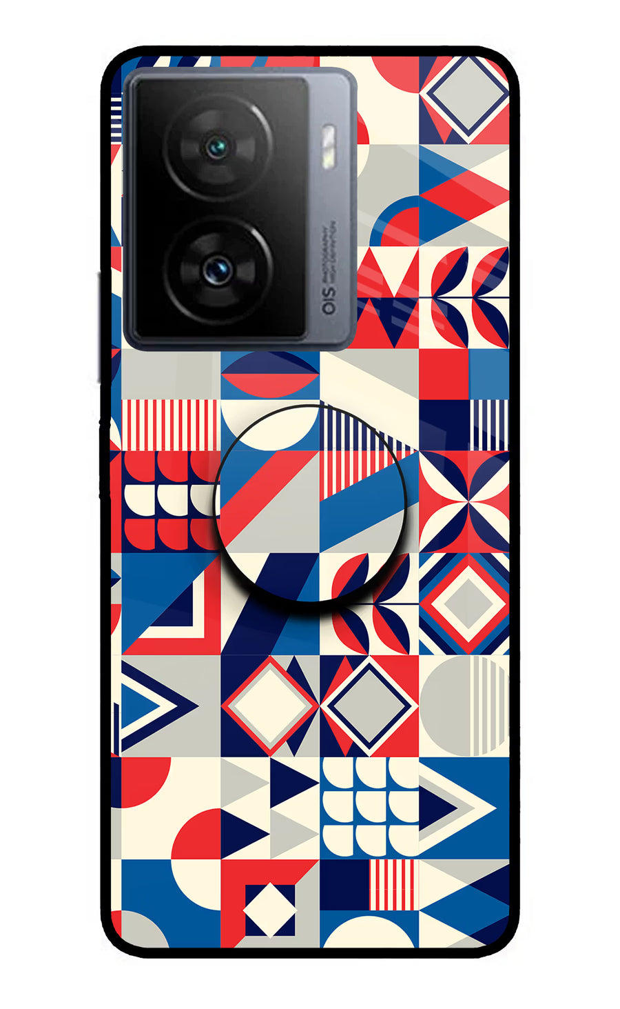 Colorful Pattern iQOO Z7s 5G Pop Case, Metal case