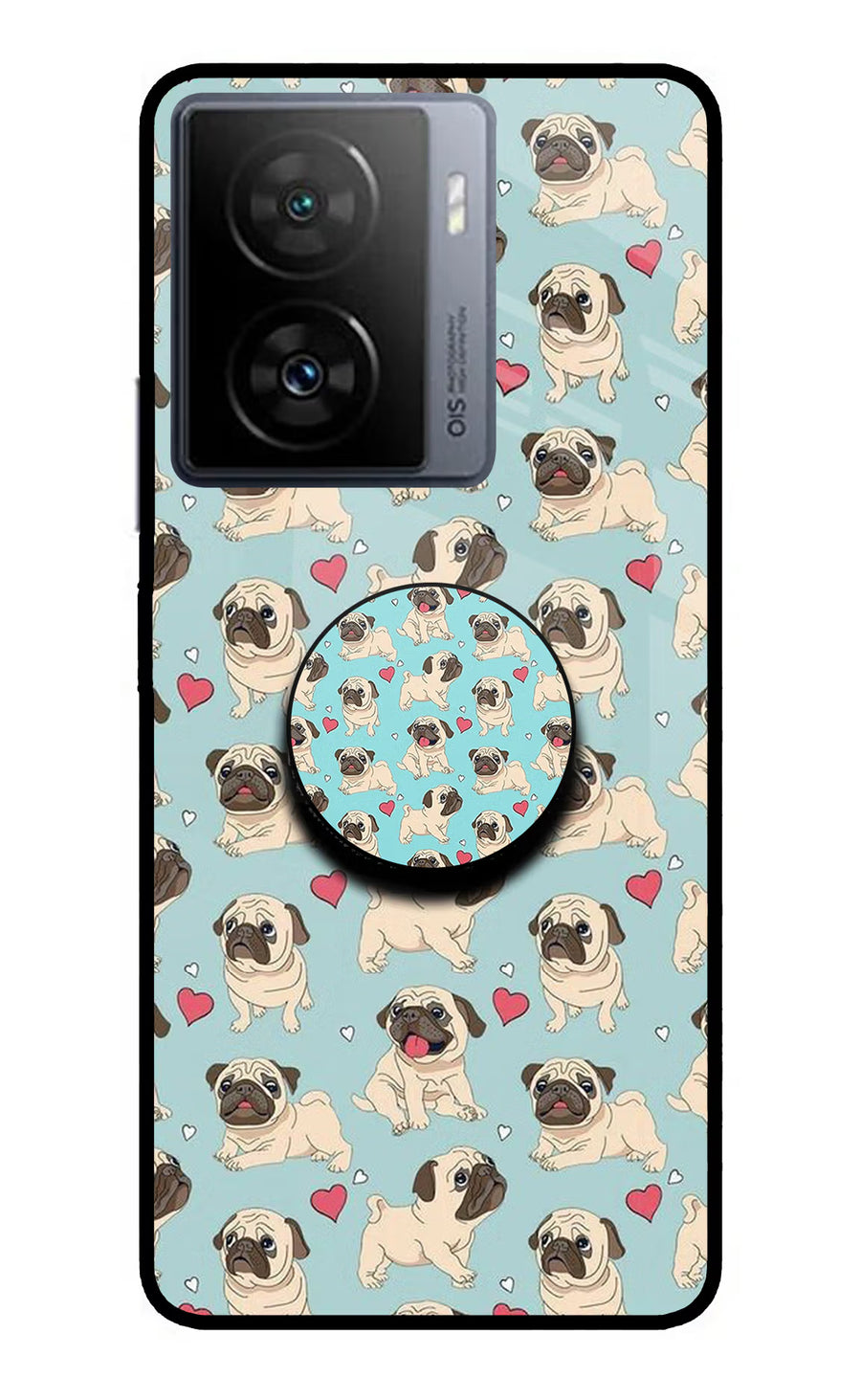 Pug Dog iQOO Z7s 5G Pop Case, Metal case