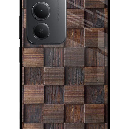 Wooden Cube Design Redmi 15 5G Metal Case Back Cover by Casekaro