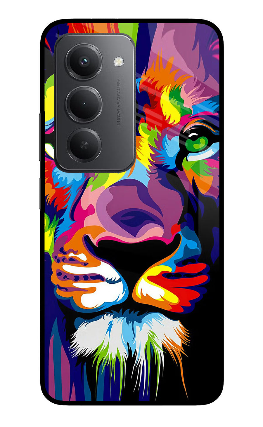 Lion Redmi 15 5G Back Cover, Metal case