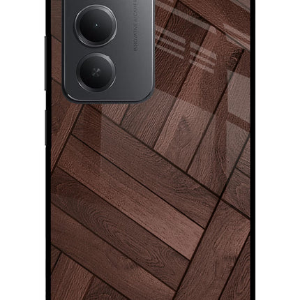 Wooden Texture Design Redmi 15 5G Metal Case Back Cover by Casekaro