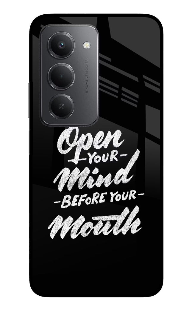Open Your Mind Before Your Mouth Redmi 15 5G Metal Case Back Cover by Casekaro