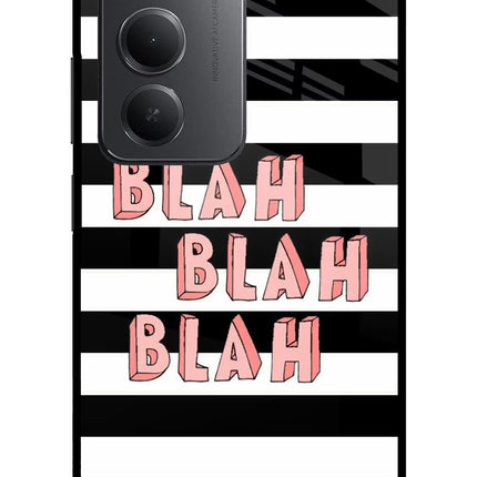 Blah Blah Blah Redmi 15 5G Metal Case Back Cover by Casekaro